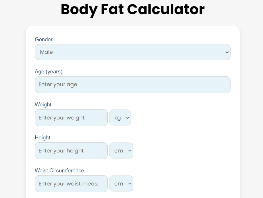 body fat calculator