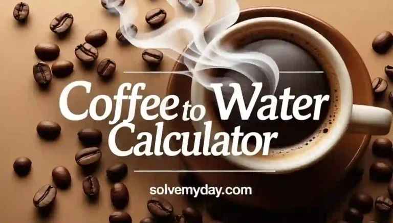 coffee-to-water calculator