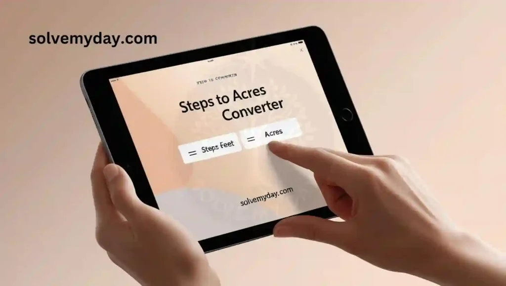 Steps to Acres Converter by Solve My Day