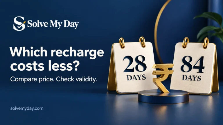 Solve My Day recharge plan comparison calculator